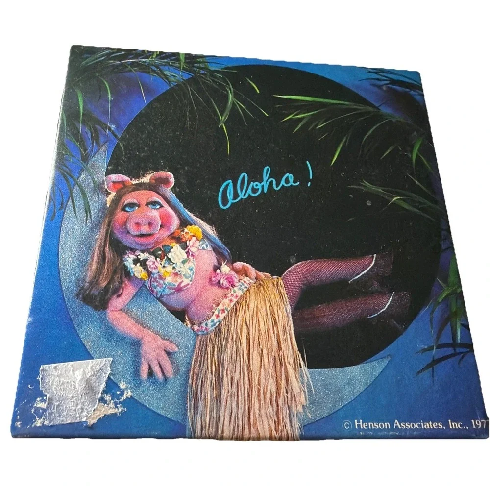 Springbok Vintage Mini Puzzle Muppets - Miss Piggy Pinup - ALOHA - 1977